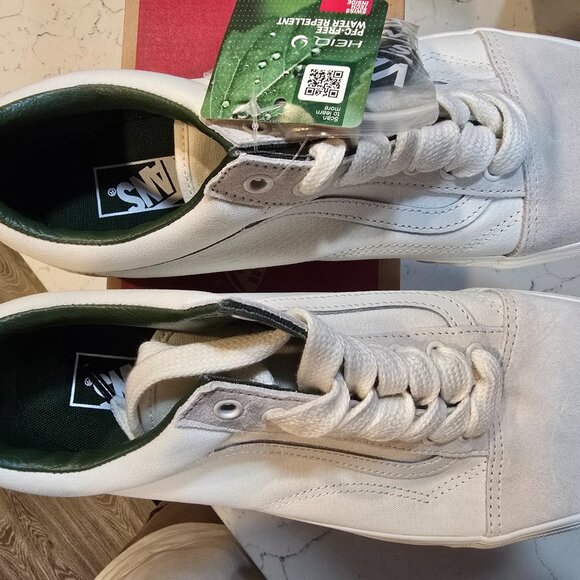 Vans OLD SKOOL OVERSIZED LACE VN0007NTWGR White Green Skateboarding MENS 10 NEW - Picture 9 of 12